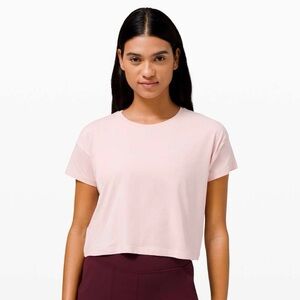 lululemon porcelain pink cates tee
